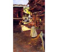 ARTXLXXBN Pinturas Famosas Murales Pared Lienzos De Animales Estate nelle Alpi di Julius Leblanc Stewart para la Decoración del Hogar del Dormitorio 60x90cm
