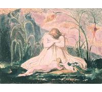 ARTXLXXBN Pinturas Famosas Murales Pared Lienzos De Animales Libro di Thel Thel sporgendosi sopra la matrona Clay e il verme di William Blake para la Decoración del Hogar del Dormitorio 60x90cm