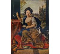 ARTXLXXBN Pinturas Famosas Murales Pared Lienzos De Animales Luisa Maria Anna di Figlia illegittima di XIV di Pierre Mignard para la Decoración del Hogar del Dormitorio 60x90cm