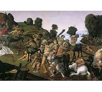 ARTXLXXBN Pinturas Famosas Pinturas Murales Cuadros Abstractos la Lotta tra Lapiti e Centauri di Piero Di Cosimo para Decoración de Paredes 60x90cm