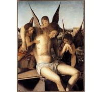 ARTXLXXBN Pinturas Famosas Pinturas Murales Cuadros Abstractos Pietà con tre angeli il Cristo morto sorretto da Antonello da Messina para Decoración de Paredes 60x90cm