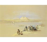ARTXLXXBN Pinturas Famosas Pinturas Murales Cuadros Abstractos Piramidi di Giza di David Roberts para Decoración de Paredes 60x90cm