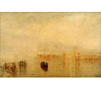 ARTXLXXBN Pinturas Famosas Pinturas Murales Cuadros Abstractos Ritornando dal ballo Santa Marta di Mallord William Turner para Decoración de Paredes 60x90cm