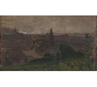 ARTXLXXBN Pinturas Famosas Pinturas Murales Cuadros Abstractos Veduta di Dieppe con Eglise Du Pollet di Walter Richard Sickert para Decoración de Paredes 60x90cm