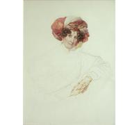 ARTXLXXBN Pinturas Famosas PóSter Arte Pared Moderno Pintura Donna in turbante Ritratto della contessa Maria Grigoryevna Razumovskaya di Karl Pavlovich Bryullov para Decoraciones del Hogar 60x90cm