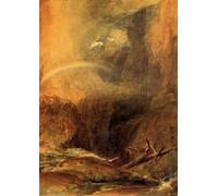 ARTXLXXBN Pinturas Famosas PóSter Arte Pared Moderno Pintura il Ponte del Diavolo San Gottardo Mallord William Turner para Decoraciones del Hogar 60x90cm