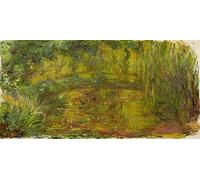 ARTXLXXBN Pinturas Famosas PóSter Arte Pared Moderno Pintura il ponte giapponese di Claude Monet para Decoraciones del Hogar 60x90cm