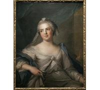 ARTXLXXBN Pinturas Famosas PóSter Arte Pared Moderno Pintura Madame Infante in Vestale di Jean Marc Nattier para Decoraciones del Hogar 60x90cm