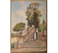 ARTXLXXBN Pinturas Famosas PóSter Arte Pared Moderno Pintura nella Villa di Alberto Pisa para Decoraciones del Hogar 60x90cm