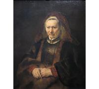 ARTXLXXBN Pinturas Famosas PóSter Arte Pared Moderno Pintura Ritratto di una donna anziana di Rembrandt para Decoraciones del Hogar 60x90cm