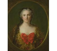 ARTXLXXBN Pinturas Famosas PóSter Arte Pared Moderno Pintura Ritratto Presunto Louise Elisabeth di Jean Marc Nattier para Decoraciones del Hogar 60x90cm