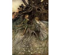 ARTXLXXBN Pinturas Famosas PóSter Arte Pared Moderno Pintura Sogno di una notte di mezza estate di Arthur Rackham para Decoraciones del Hogar 60x90cm