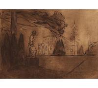 ARTXLXXBN Pinturas Famosas PóSter De Lienzo CláSicas Poster Der Garten Bei Nacht di Edvard Munch para la Decoración de la Sala de Estar 60x90cm