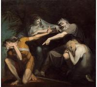 ARTXLXXBN Pinturas Famosas PóSter De Lienzo CláSicas Poster Edipo maledice suo figlio Polinice di Henry Fuseli para la Decoración de la Sala de Estar 60x90cm