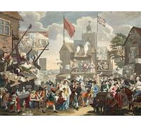 ARTXLXXBN Pinturas Famosas PóSter De Lienzo CláSicas Poster Fiera di Southwark di William Hogarth para la Decoración de la Sala de Estar 60x90cm