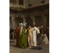 ARTXLXXBN Pinturas Famosas PóSter De Lienzo CláSicas Poster il mercato degli schiavi di Jean Leon Gerome para la Decoración de la Sala de Estar 60x90cm