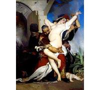 ARTXLXXBN Pinturas Famosas PóSter De Lienzo CláSicas Poster il rapimento di una donna erzegovina Jaroslav Cermak para la Decoración de la Sala de Estar 60x90cm