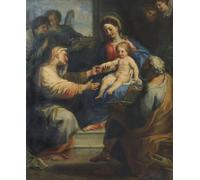 ARTXLXXBN Pinturas Famosas PóSter De Lienzo CláSicas Poster La Lady col Bambino e Sant'Anna di Carlo Maratta o Maratti para la Decoración de la Sala de Estar 60x90cm