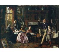 ARTXLXXBN Pinturas Famosas PóSter De Lienzo CláSicas Poster l'ultimo giorno nella vecchia casa di Robert Braithwaite Martineau para la Decoración de la Sala de Estar 60x90cm