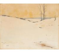 ARTXLXXBN Pinturas Famosas PóSter De Lienzo CláSicas Poster nella neve di Fernand Khnopff para la Decoración de la Sala de Estar 60x90cm