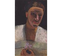 ARTXLXXBN Pinturas Famosas PóSter De Lienzo CláSicas Poster Ritratto di una donna con un fiore di Paula Modersohn Becker para la Decoración de la Sala de Estar 60x90cm