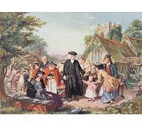 ARTXLXXBN PóSter De Lienzo CláSicas Poster l'illustrazione del pastore del villaggio dalle vite dei grandi uomini raccontate da William Powell Frith para la Decoración de la Sala de Estar 60x90cm