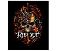 ARTY RISQUE SKETCH BOOK: DRAGON SKULL SKETCHBOOK FOR CREATIVE DRAWING