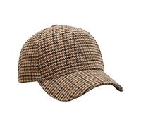 ARTYLY Una Gorra De Béisbol A Cuadros Llamativa, Una Visera De Moda. Naranja Pata De Gallo