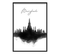Artze Wall Art Impresión de paisaje urbano de Bangkok, 30 cm de ancho x 40 cm de alto