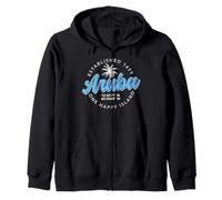 Aruba EST. 1499 Coordenadas geográficas de One Happy Island Sudadera con Capucha