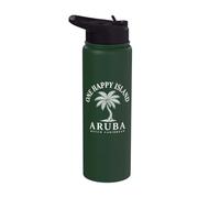 Aruba One Happy Island Aruba Souvenir Holandés Caribe Stainless Steel Insulated Water Bottle