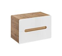 Aruba White - Mueble para lavabo (80 cm), color blanco brillante