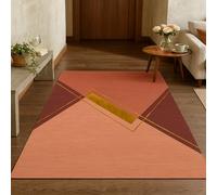 ARUGYTEI Alfombra, 80 x 200 cm, coral amarillo anaranjado moderno, alfombras para salón, dormitorio, sofá, entrada o pasillo