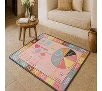 ARUGYTEI Alfombras grandes para sala de estar, 170 x 200 cm, coloridas, rosa, azul, verde, naranja, negro, morado, amarillo, rojo, blanco, alfombra suave para salón, familia, granja, comedor