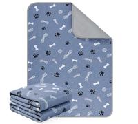Aruiliya Almohadillas reutilizables lavables para cachorros, paquete de 2 almohadillas de entrenamiento para perros con parte inferior antideslizante, súper absorbentes y a prueba de fugas para suelo