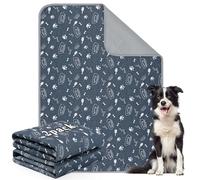 Aruiliya Almohadillas reutilizables lavables para cachorros, paquete de 2 almohadillas de entrenamiento para perros con parte inferior antideslizante, súper absorbentes y a prueba de fugas para suelo
