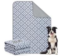 Aruiliya Almohadillas reutilizables lavables para cachorros, paquete de 2 almohadillas de entrenamiento para perros con parte inferior antideslizante, súper absorbentes y a prueba de fugas para suelo