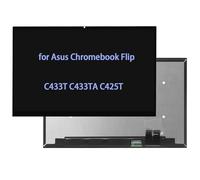 ARUISIFX Pantalla de repuesto de 14 pulgadas para Asus Chromebook Flip C433 C433T C433TA C425T LCD pantalla táctil FullHD 1920 x 1080 IPS 30Pin