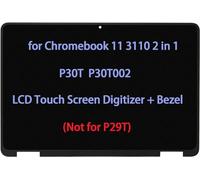 ARUISIFX Pantalla de repuesto para Dell Chromebook 11 3110 2 en 1 P30T P30T002 LCD táctil digitalizador bisel montaje 11.6 pulgadas HD