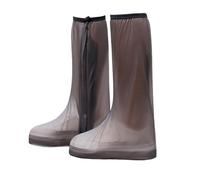 AruMinna 2 pares de fundas reutilizables impermeables de PVC antideslizantes para ciclismo, caminar, senderismo, hombres y mujeres, Brown, 34/35 EU