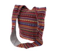 AruMinna Bandolera Hippie Boho Print Bohemian Gypsy - Multicolor, 35 x 18 x 32 cm, Red, Shoulder Strap: 20.87 inch (it is long enough on your shoulder)