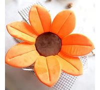 AruMinna Bañera plegable de flores para jugar al bebé, tapete de cojín de girasol (naranja)