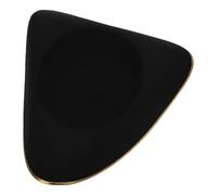 AruMinna Sombrero de tricornio colonial de estilo vintage, sombrero pirata de fieltro envejecido para disfraces de adultos, fiesta de Halloween y eventos de cosplay (negro dorado, talla única)