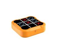 Arunasc ajedrez Consola de Rompecabezas portátil Tic TAC Toe Bolt for Memoria y educación, Juegos de Mesa portátiles de Viaje for niños y Adultos. magnetico(Oranje,Rechargeable)