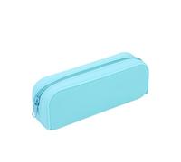 ARUNASC Estuches Estuche for lápices de Silicona de Gran Capacidad con Cremallera, Bolso Rectangular portátil for bolígrafos, Suministros de Viaje for Escuela y Oficina Escolares(BLU)
