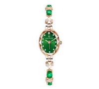ARUNASC Reloj de Pulsera Reloj De Lujo Ligero E Impermeable For Mujer, con Esfera Ovalada De Cuarzo Simulado, Elegante For Uso Diario, For Mujeres, Damas Y Niñas. Digital(Groen)