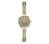 ARUNASC Reloj de Pulsera Reloj de Pulsera de Cuero for Mujer, Ligero, de Lujo, de Cuarzo, Resistente al Agua, cumpleaños o Vacaciones. Digital(Groen)