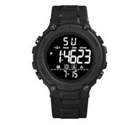 ARUNASC Reloj de Pulsera Reloj de Pulsera electrónico Deportivo Digital Multifuncional for Hombre, manecillas Luminosas, Correa Ajustable, Resistente y cómoda, Ideal for Exteriores. Digital(Noir)