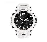 ARUNASC Reloj de Pulsera Reloj Deportivo Digital Unisex con Caja Resistente de 46 mm, Resistente al Agua hasta 50 m, Pantalla Luminosa y cronógrafo multifunción. Digital(A)
