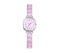 ARUNASC Reloj de Pulsera Relojes de Diamantes de Lujo for Mujer, Reloj de Cuarzo Cuadrado Delicado for Mujer, Reloj de Pulsera Minimalista Elegante e Impermeable. Digital(Rose)